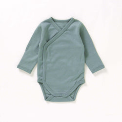 100% Organic Cotton kimono style baby onesie