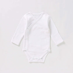 100% Organic Cotton Kimono style baby onesie