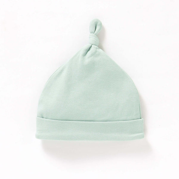 Knotted baby beanie hat