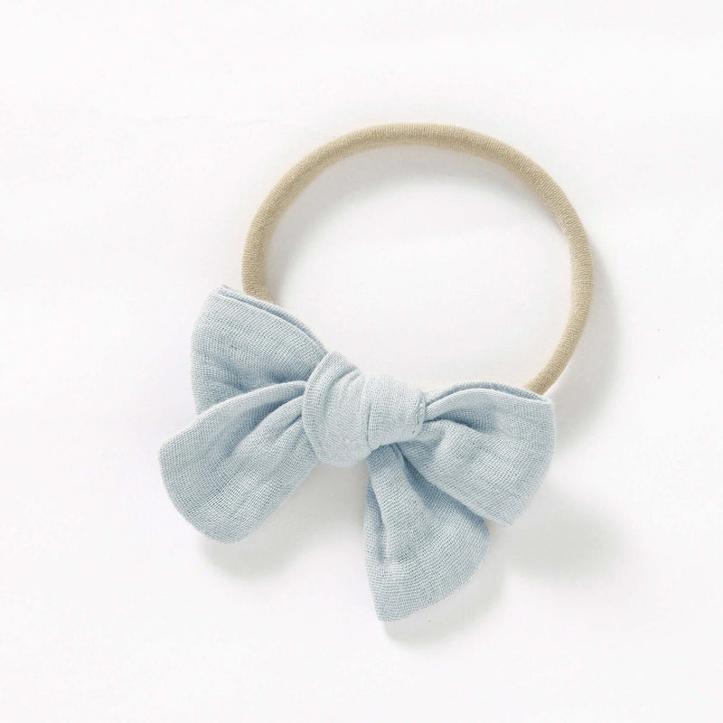 baby girl nylon rope muslin headband