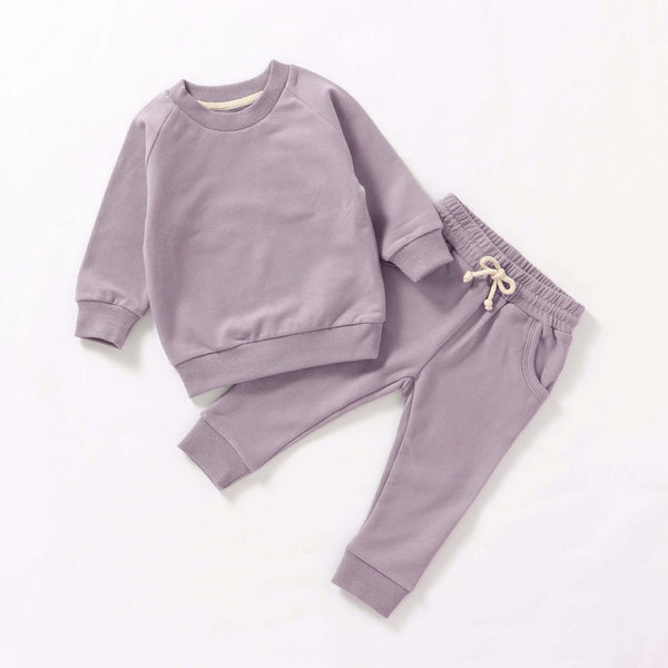 baby and toddler french terry sweatpants set